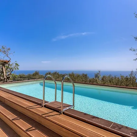 Villa Rusinella Minimalist Retreat With Sea Views Massa Lubrense Exterior foto